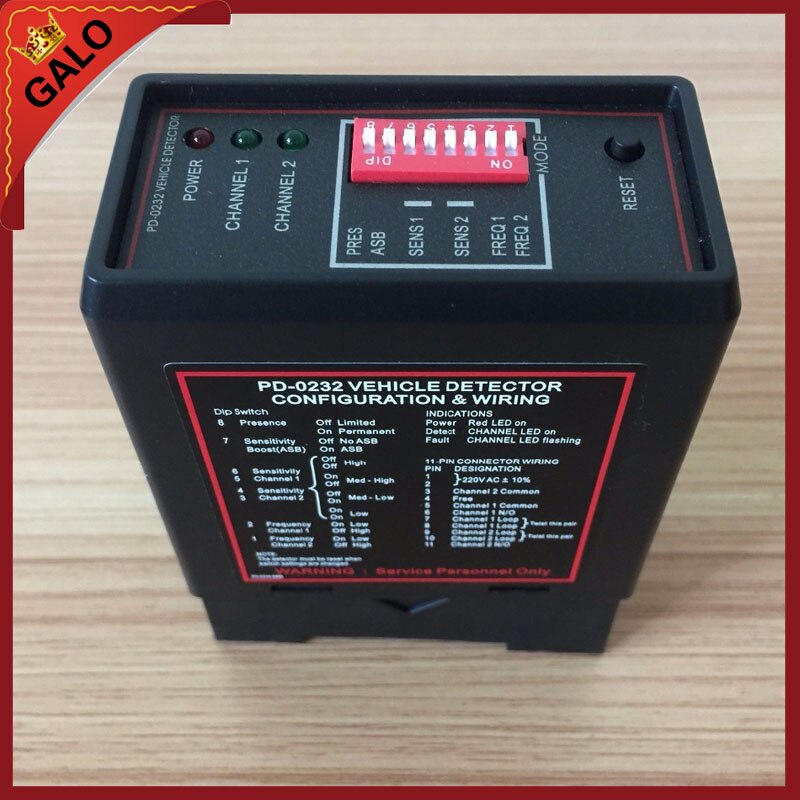 Gate vehicle access control dual two Channel Loop Detector/Inductive Loop Parking Detectors220v 110V 24V DC 12V Dc