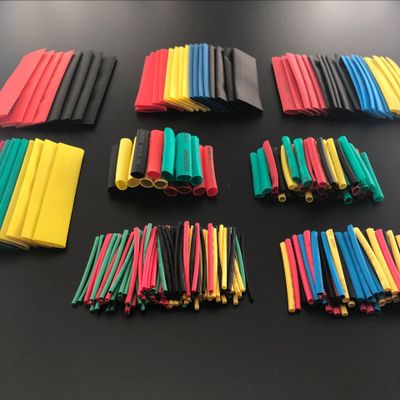 Hailege 328 stuks warmtekrimpbuizen 2:1 draad kabel wrap assortiment elektrische isolatie buis kit 5 kleuren 8 maten