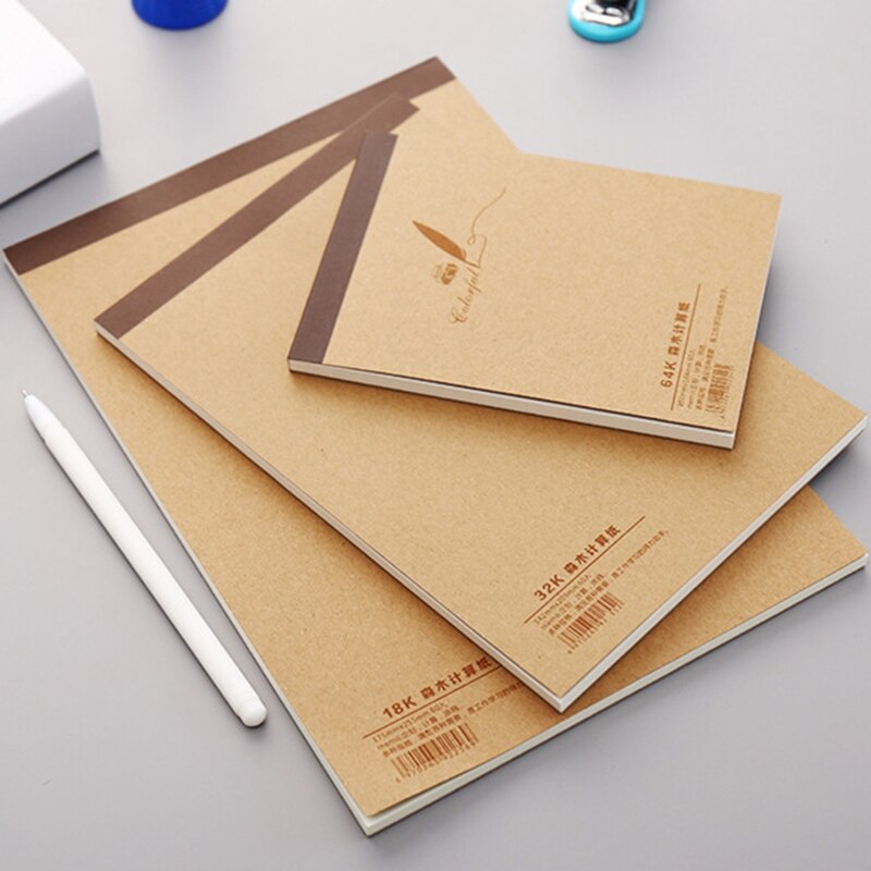 Y3NC Tearable Sketchbook Portable Note Paper Pad Drawing Pad 60 Sheets Blank Papers Adhesive Binding Easy to Tear for Office