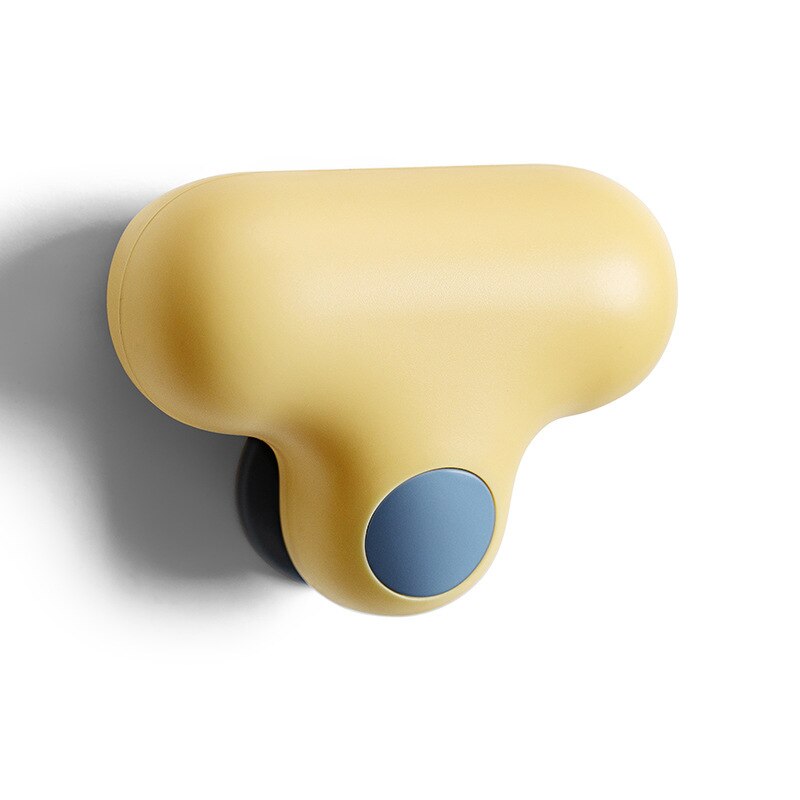 Small t mirror glass cleaning artifact wiper tool suction wall storage glass cleaner window cleaning artifact: yellow