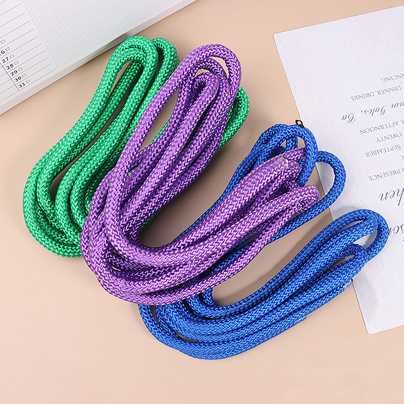 Cuerda para artes de gimnasia, cuerda para saltar, ejercicio, Fitness, Color arcoíris, cuerda de entrenamiento deportivo, cuerda para gimnasia rítmica, herramienta deportiva