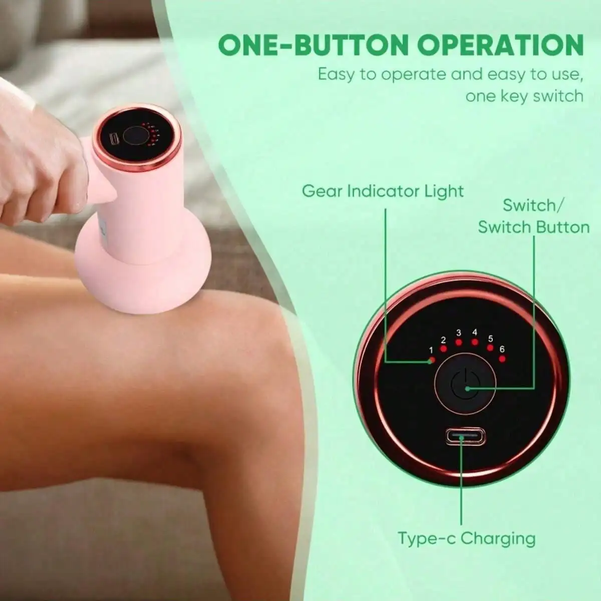 Masajeador corporal eléctrico, masajeador de cintura, abdominal portátil multifuncional para deportes/gimnasio y hogar, equipo de belleza corporal de mano