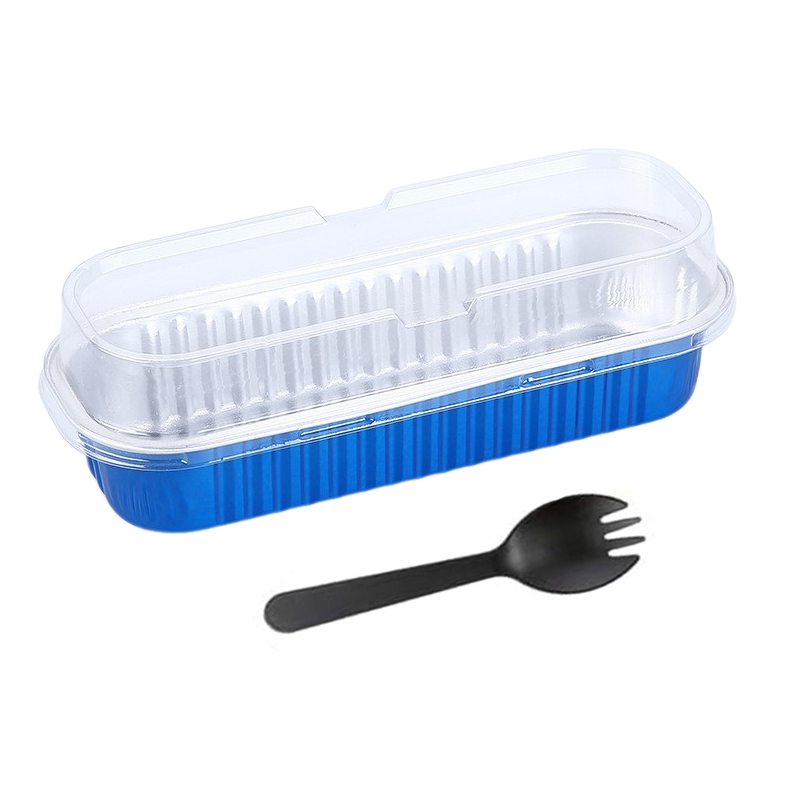 50 teile/satz Aluminium folie Kuchen form mit Deckel & Gabel Mini Backformen hitze beständige Brot Muffin Kuchen behälter Küchengeräte: violet