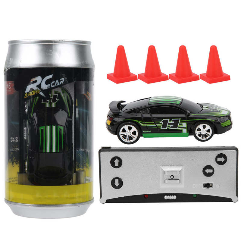 Mini Rc Auto Met Kan Box Power Inductie Vier-Weg Afstandsbediening App Dual Mode Kind Speelgoed Model Racing auto: Black