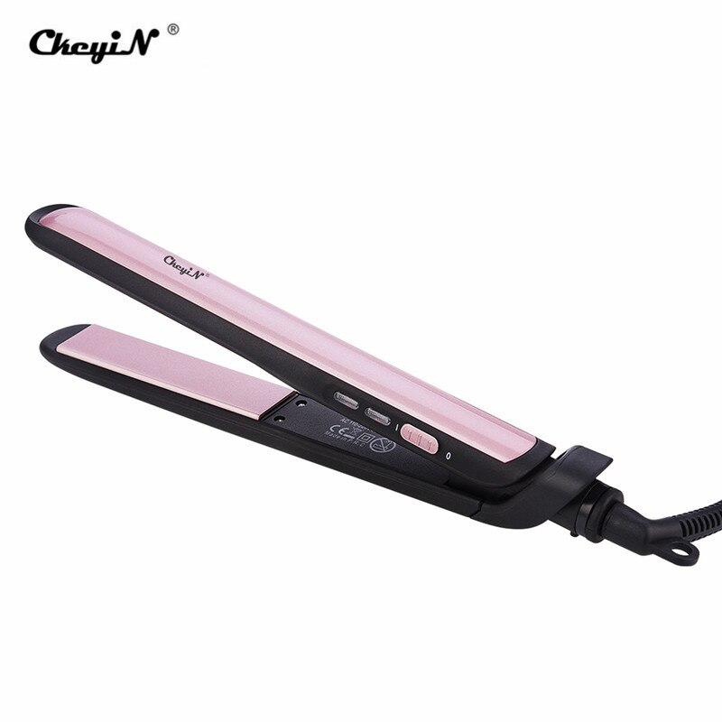 CkeyiN Hair Straightener Tourmaline Ceramic Hair Curling Iron Curler Hair Flat Iron Negative Ion Salon Styling Tool: Default Title