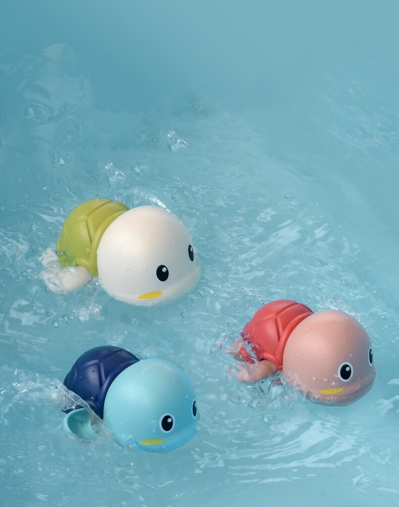 Baby Bath Toys Animal Cute Cartoon Whale Tortoise Classic Baby Water Toy Infant Swim Chain Clockwork Toy For Kid Newest