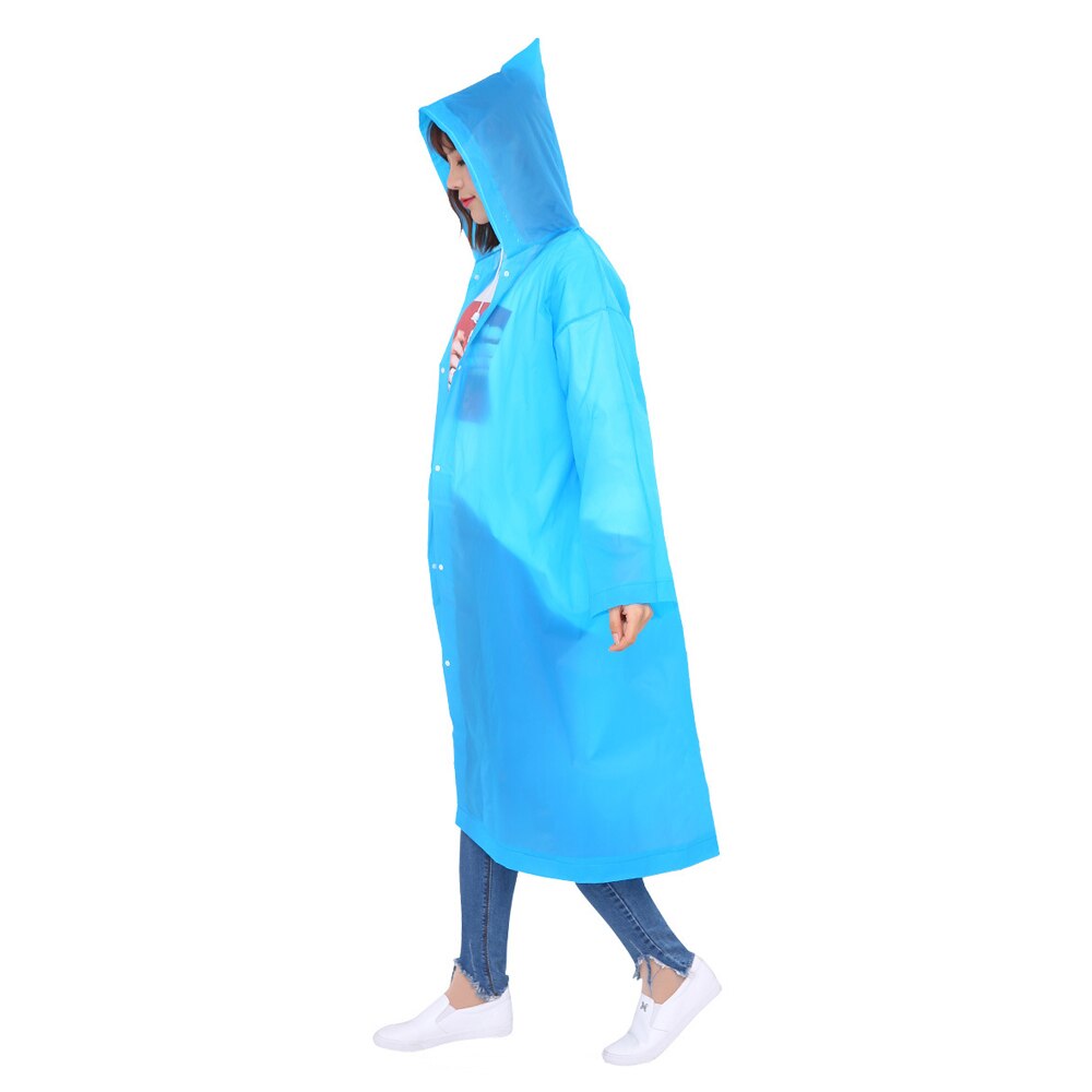 Nuovo Universale Usa E Getta Impermeabile Adulto Impermeabile di Emergenza Cappuccio poncho di Campeggio di Viaggio Cappotto di Pioggia Trasparente Impermeabili Vestito