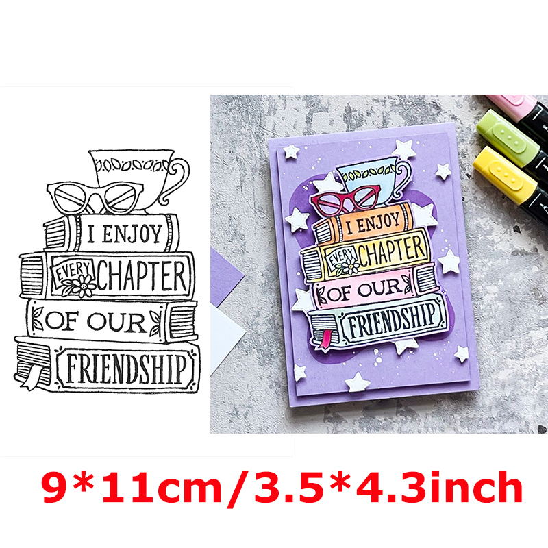 Clear Stamps Happy Birthday Thank You Wishes Artistic Words Flowers Wave Doodle Background Stamps Girl Relaxing Scene: 18