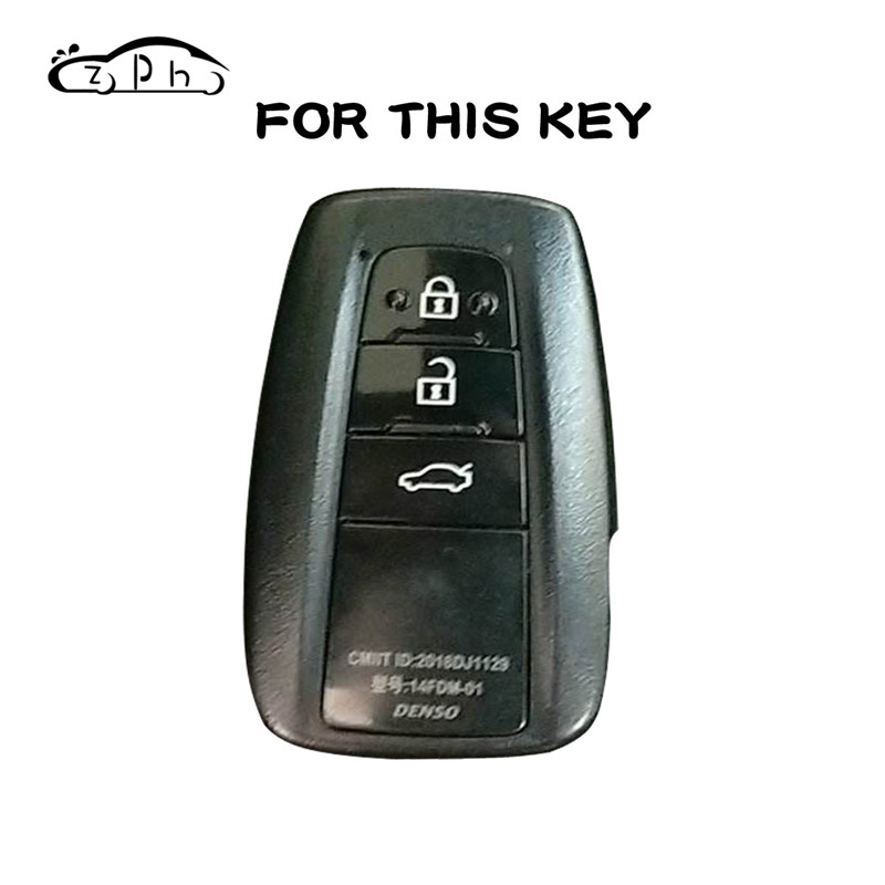 Silicone Car Key Cover For Toyota Camry Prado CHR Prius Corolla RAV 4 Remote Key Shell Case Styling