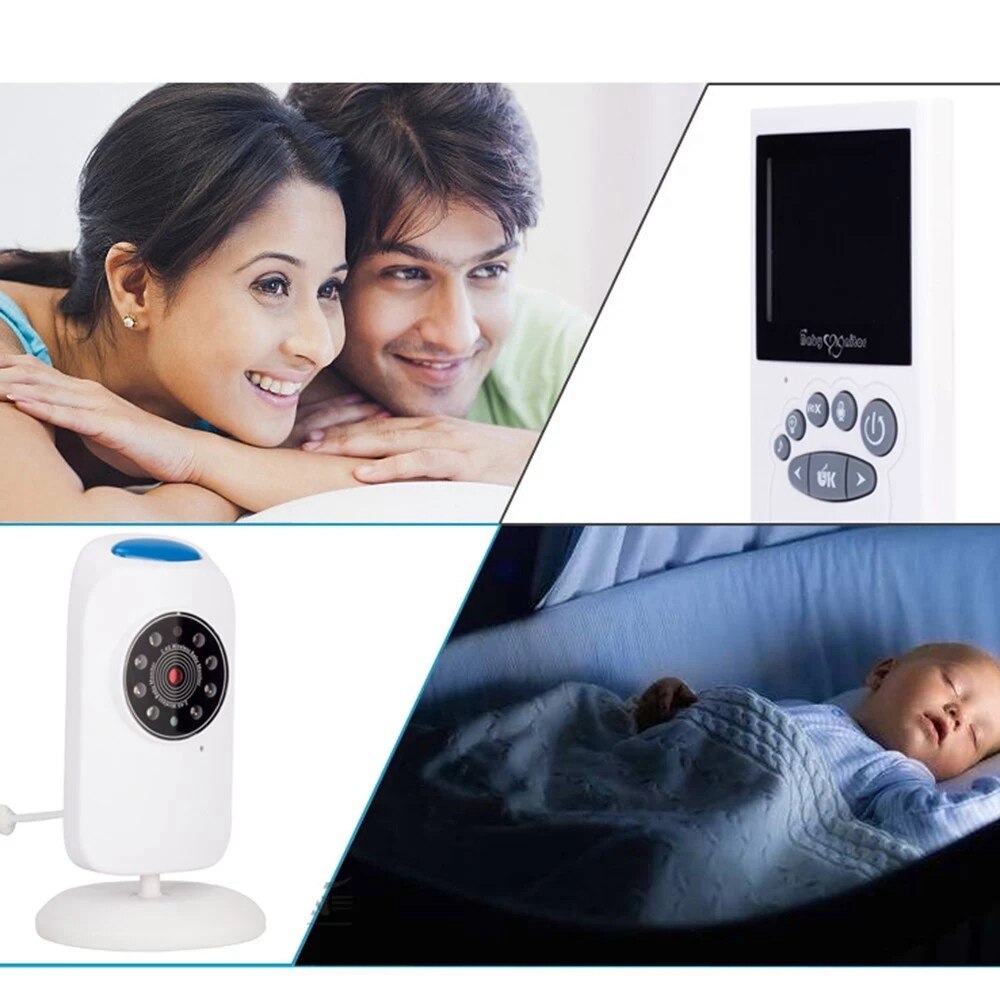 2.4 Inch Wireless TFT LCD Video Baby Monitor Infrared Night-Vision Real-Time Temperature Two-Way o Lullabies Baby Nanny Secu: US