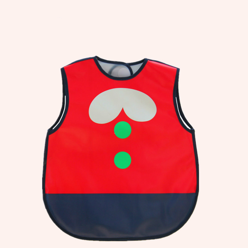 Baby Waterproof Cartoon Bibs EVA Sleeveless Feeding Bibs for Baby Infant Boy Girl Portable Adjustable Feeding Accessories