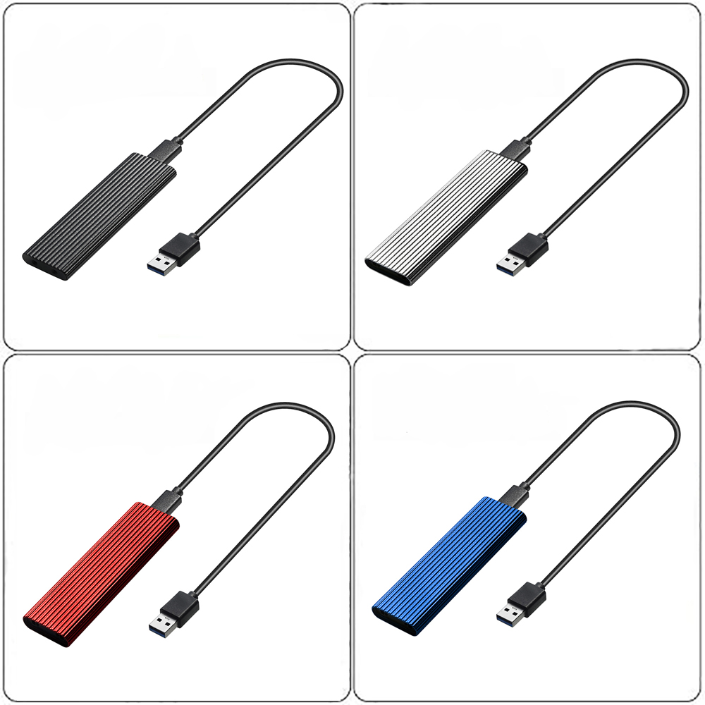 M.2 NVMe SATA SSD Enclosure Reader,10Gbps USB C 3.1 Gen2 NVMe External Enclosure Supports M key B&M Key 2230/2242/2260/2280 SSD
