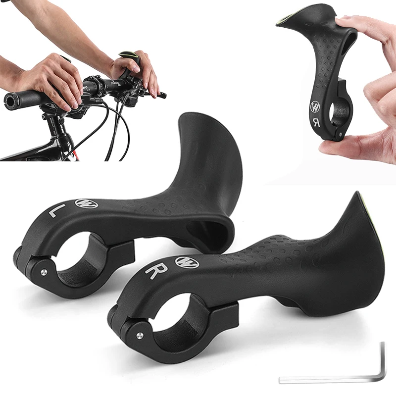 Fietsstuur Vice Handvat Mountainbike Koe Hoorn Handvat Lichtgevend Nylon MTB Racefiets Grip Vice Handvat Fietsaccessoires