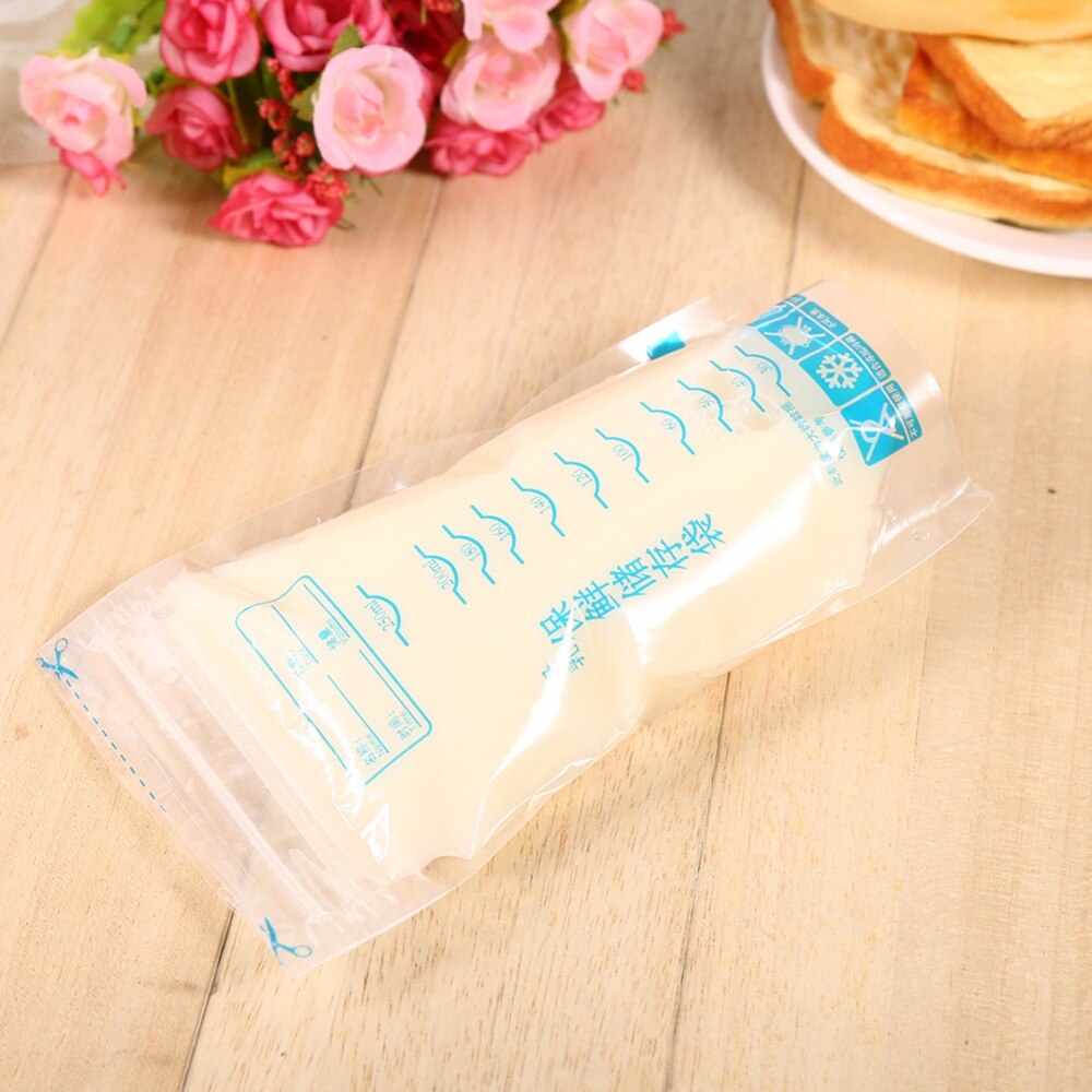 30pcs 250ml Milk Freezer Bags Mother Milk Baby Food Storage Breast Milk Storage Bag BPA Free Baby Safe Feeding Bags Feeding