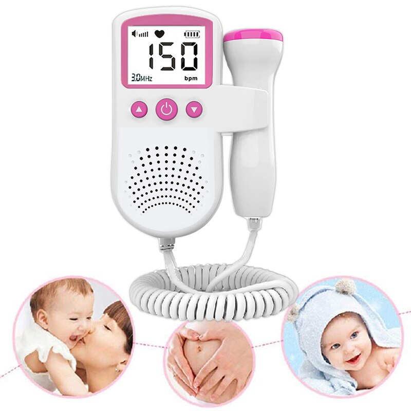 Foetale Doppler Hand-Hold Pocket Portable Sound Baby Hart Zwangerschap Echografie Foetale Doppler Detector Machine