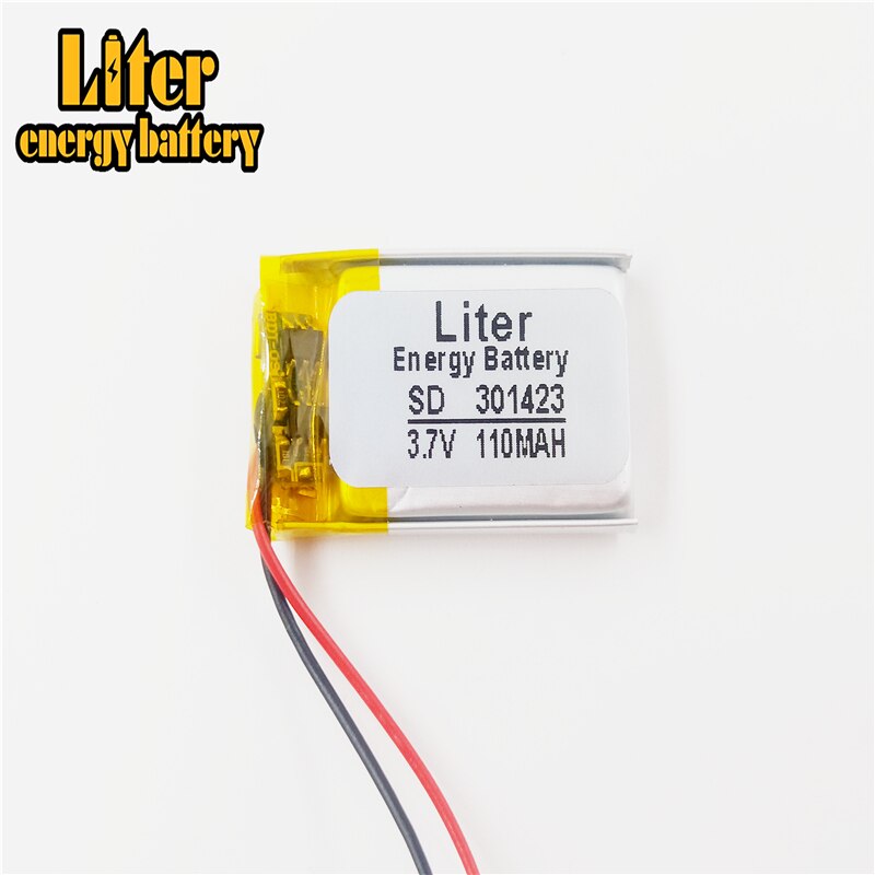 3.7V polymer lithium battery 301423 110MAH MP3 Bluetooth headset small speaker toy