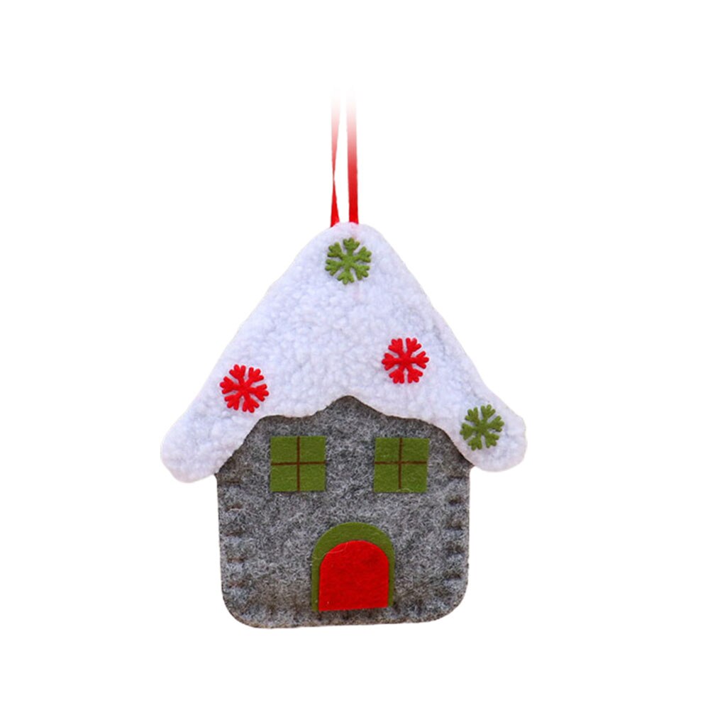 Cute Felt Snowman Santa Claus Christmas Tree Decorations Hanging Pendant Deer Craft Ornament Christmas Decorations Year: Grey House