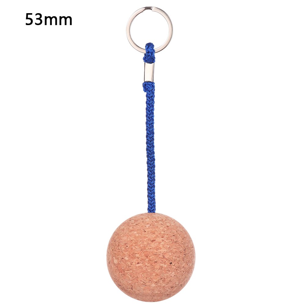 53Mm/35Mm Drijvende Boei Sleutelhanger Houder Kurk Bal Sleutelhanger Voor Water Sport Strand Reizen Vissen Duiken roeiboten: 53mm