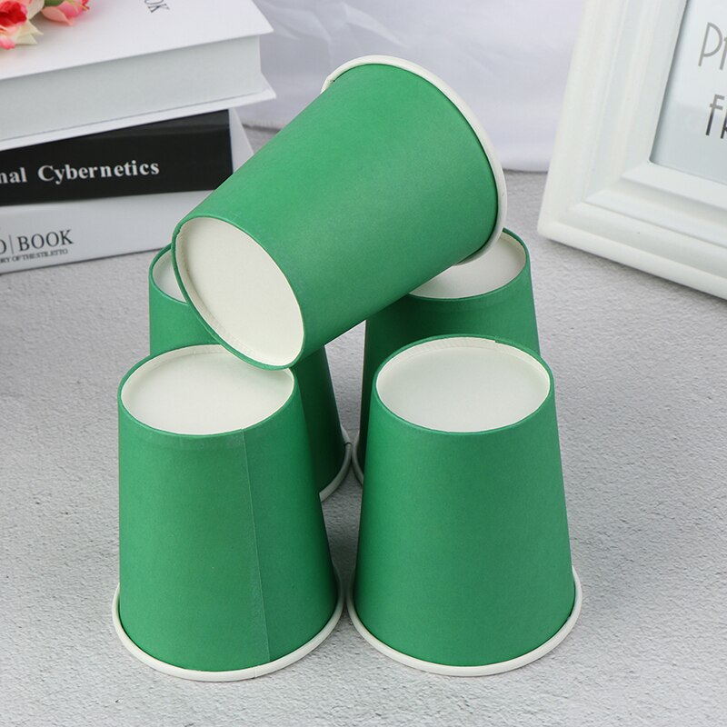 10Pcs Kleur Wegwerp Cups Handgemaakte Papier Cups Kleuterschool Diy Handgemaakte Materialen Huishoudelijke Koffiekopje Keuken Accessoires