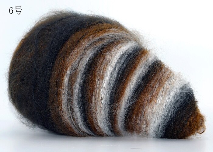 Neue 250g Natürliche importieren Bunte Raum farbstoff Phantasie Mohair Acryl Merino Wolle Garn Hand betroffen Häkeln Gewinde, z3907: 6