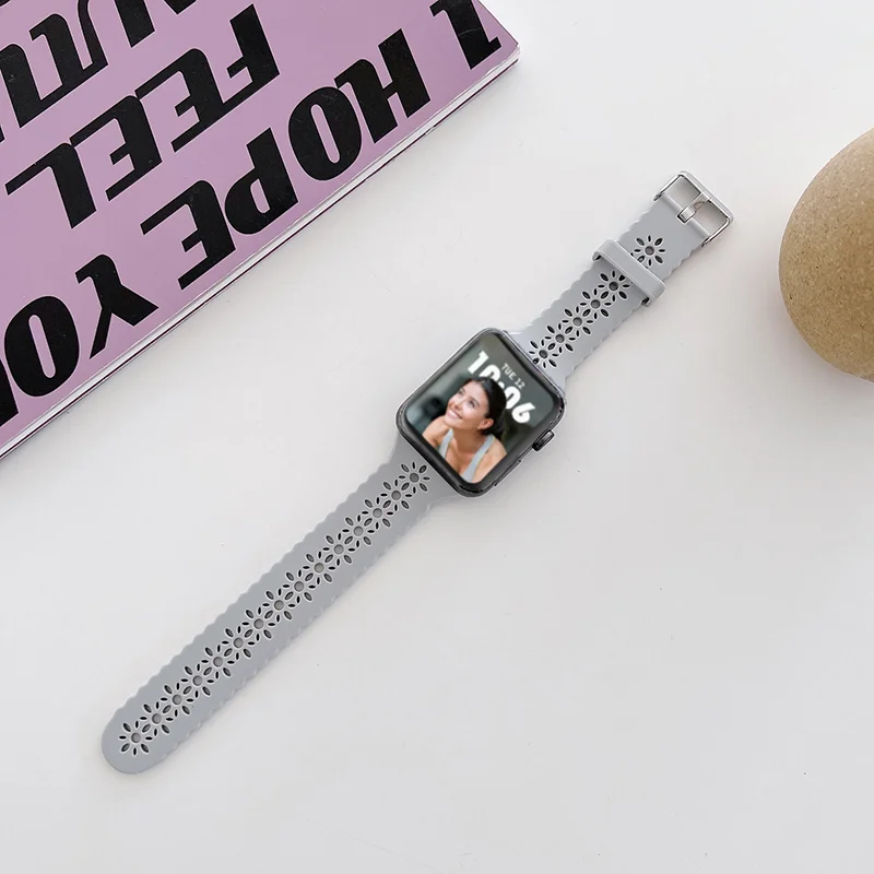 Siliconen bandjes voor Apple Watch 44 mm 40 mm 38 mm 42 mm Ultra 2 49 mm sportarmband iwatch serie 9 7 8 6 Se 5 4 3 41 mm 45 mm band
