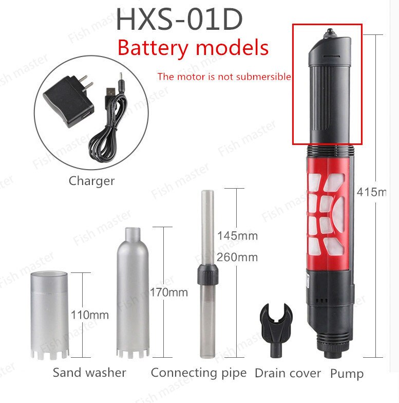 2.55meter Long Siphon Gravel Cleaner for Fish Tank Cleaning Washing Sand Changing Water.Aquarium Fish Tank Gravel Cleaner Water: HXS-01D