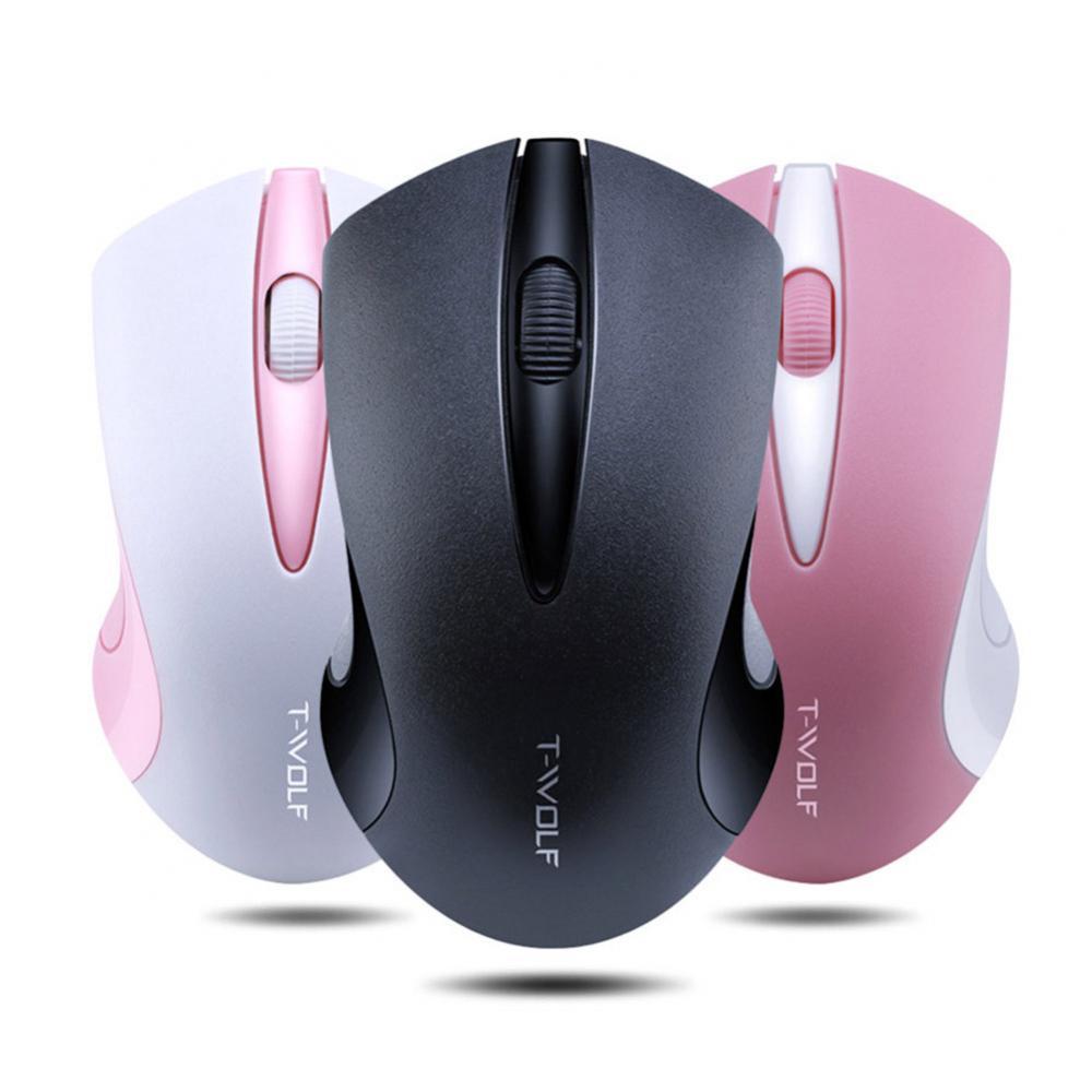 Q2 Mouse Wireless ottico da 1200DPI con Design simmetrico per Computer portatile