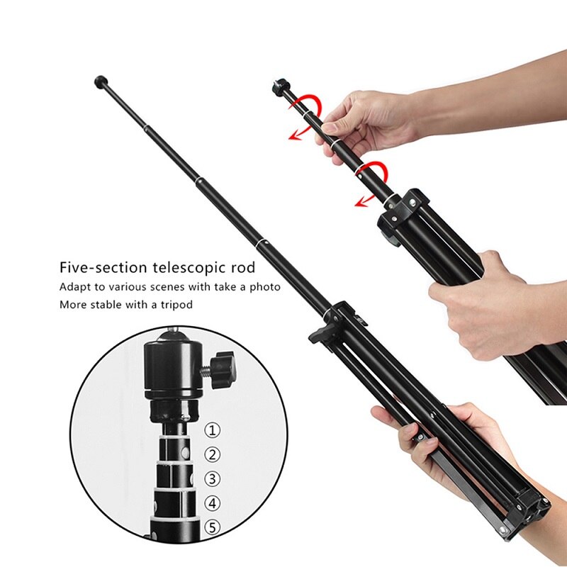 Travor 12" USB LED Ring Light 160 LEDs Dimmable 2700K-5500K Circular Photo Lamp And tripod For Studio Photographic Light Ring