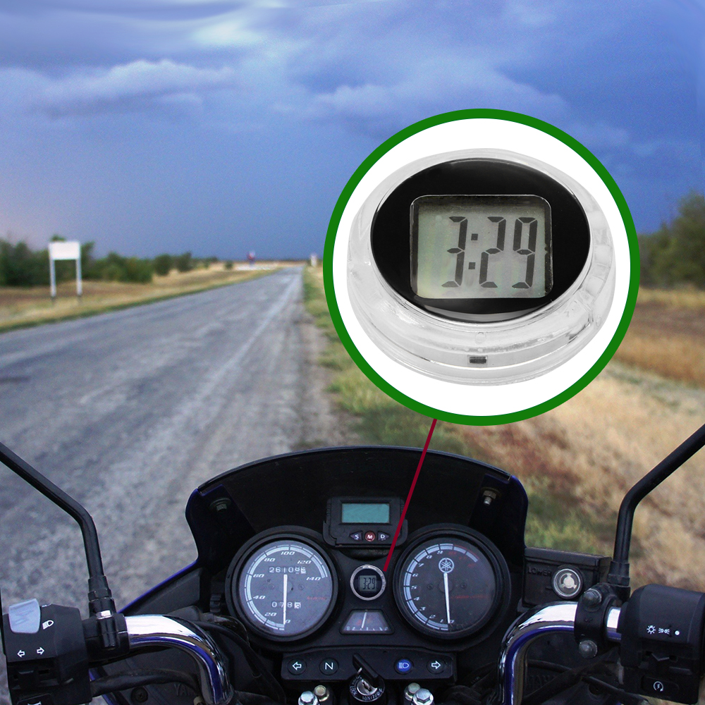 Universal motorcykel ure ur vandtæt stick-on motorcykel mount ur moto digital ur passer til alle moto