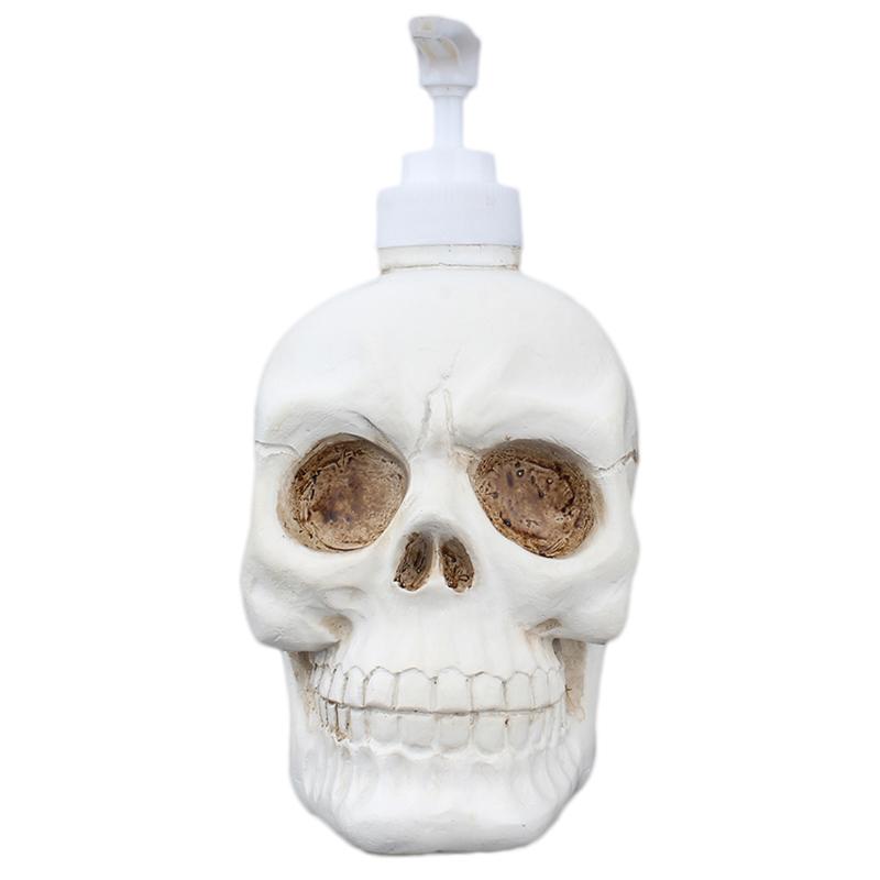 1PC Durable Practical Decorative Gothic Skull Dispenser Bottle for Shampoo Lotion Liquid Soap Shower Gel