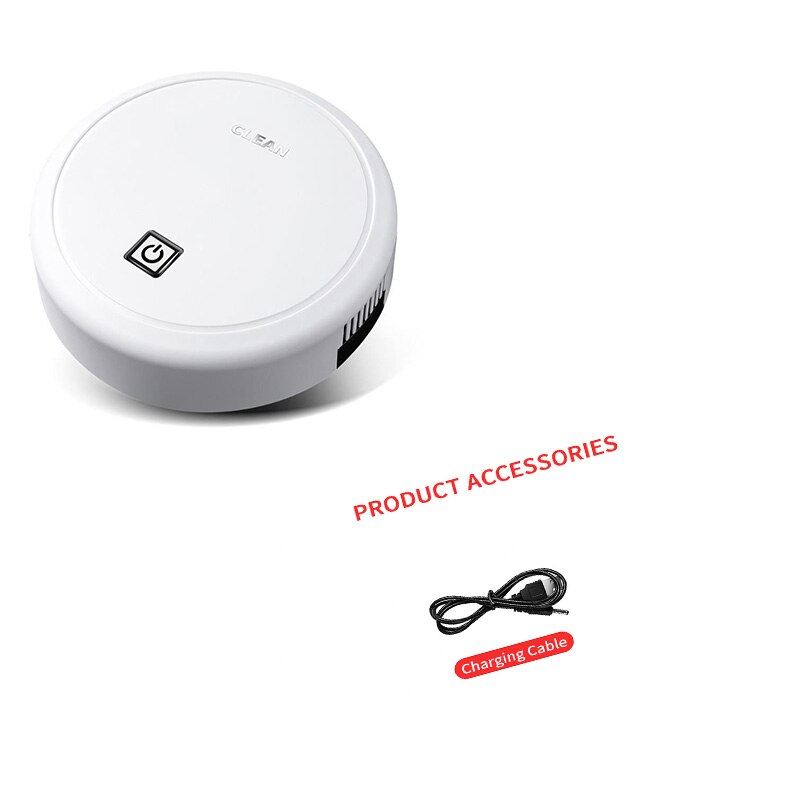 Automatisk usb-laddning trådlös sopande robot dammsugare sladdlös vakuum robot matta robotar mopp aspirador aspiradora robot: Vit