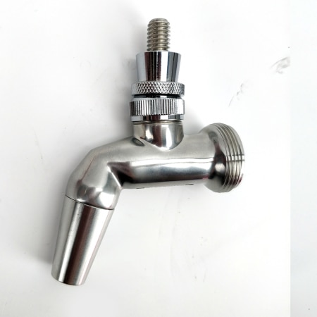 NUKATAP (Updated by intertap) SS TAP ONLY (STAINLESS STEEL) beer tap (free plastic handle included)