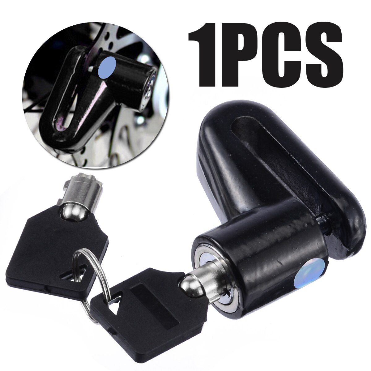 Anti-diefstal Fietsslot Zware Motorbike Veiligheid Rem Scooter Disc Lock Hangslot Met 2 Sleutels Fietsen Lock accessoires