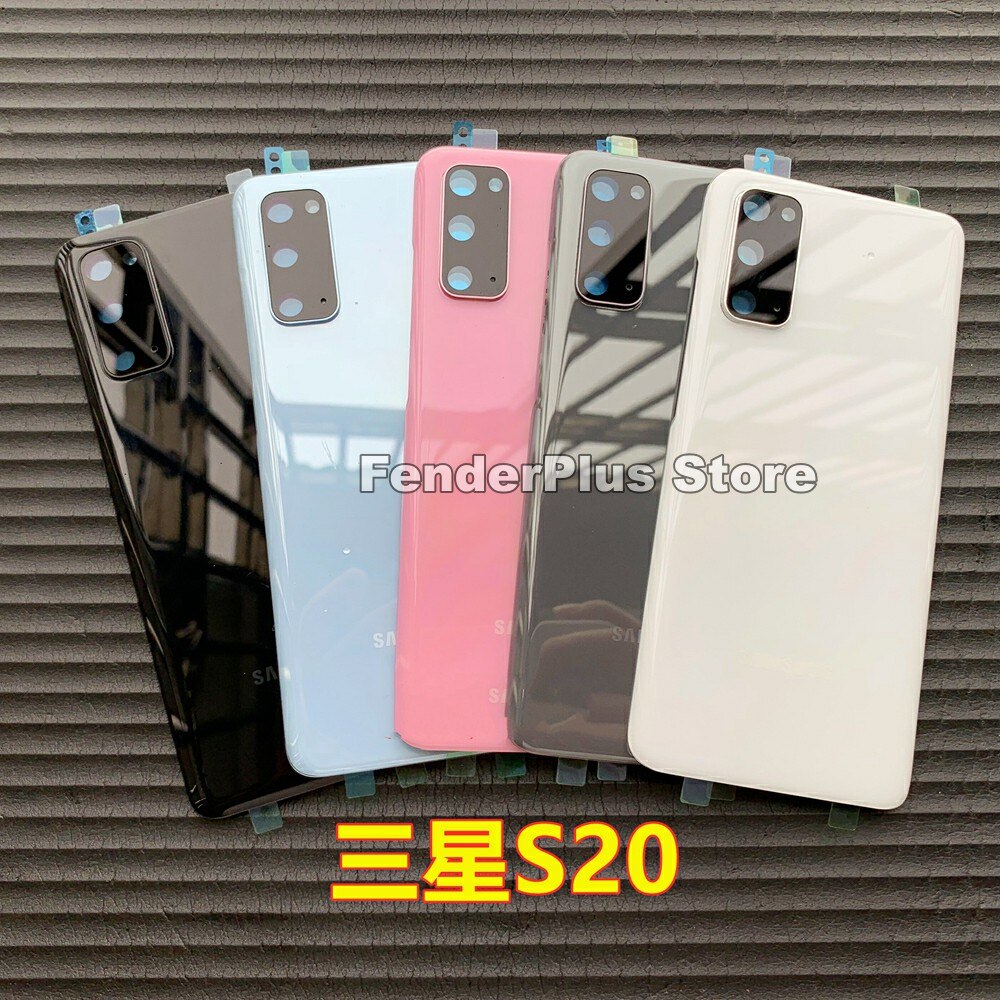 Galaxy S20/S20 Plus/S20 Ultra Batterij Back Cover Deur Achter Glas Behuizing Case Camera Lens Frame Voor samsung S20 + S20 Glas Cover