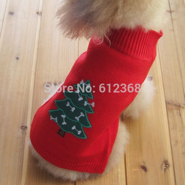 Tangpan Rode Kerstboom Coltrui Hond Huisdier Woo Trui Puppy Kleding Kleding XS/S/M/L