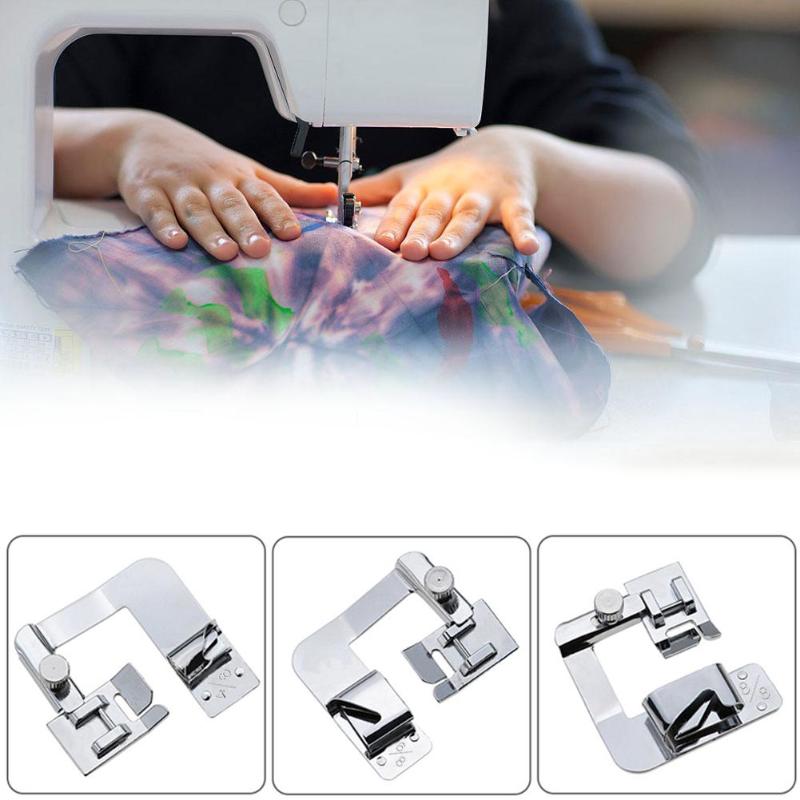 Multi-functional Domestic Sewing Machine Foot Presser Hem Crimping Feet for Brother Singer Janome