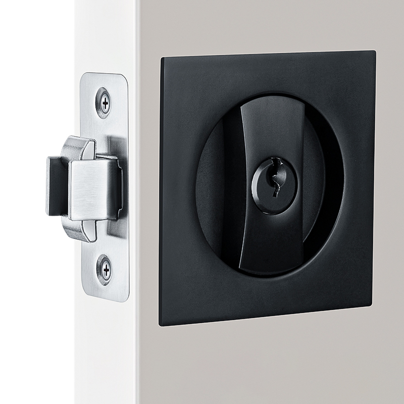 Door Lock Built-In Door Lock Handle Invisible Indoor Sliding Door Lock Can Be Used For Door Lock Handle: Bronze