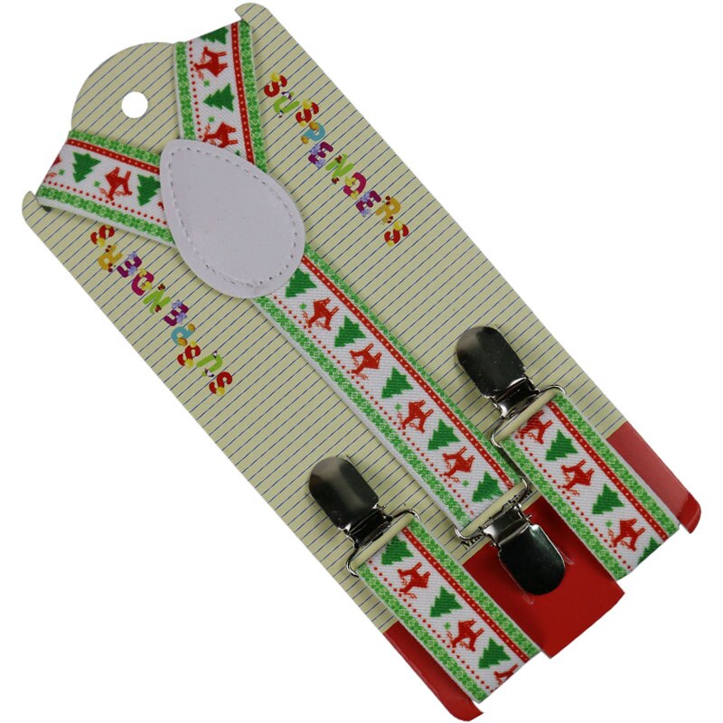 Huobao børn drenge piger jul halloween træ hjorte bukser bukser y-tilbage klip-på justerbare elastiske seler til børn: 01