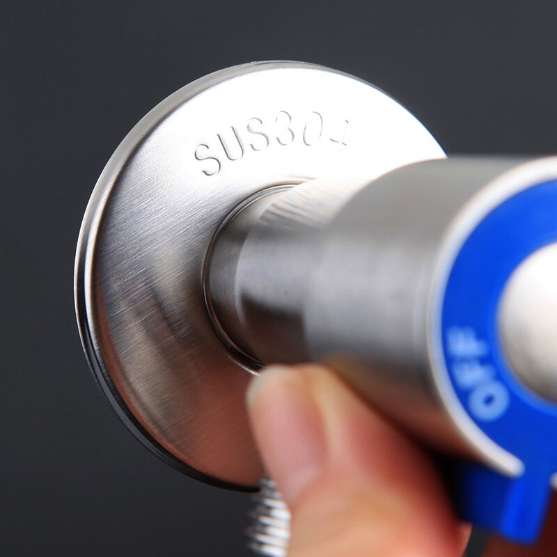 BECOLA 304 ze stali nierdzewnej zawór kątowy kuchnia akcesoria łazienkowe szczotkowanego niklu zawory w torze sprzężenia zwrotnego spalin WH-331