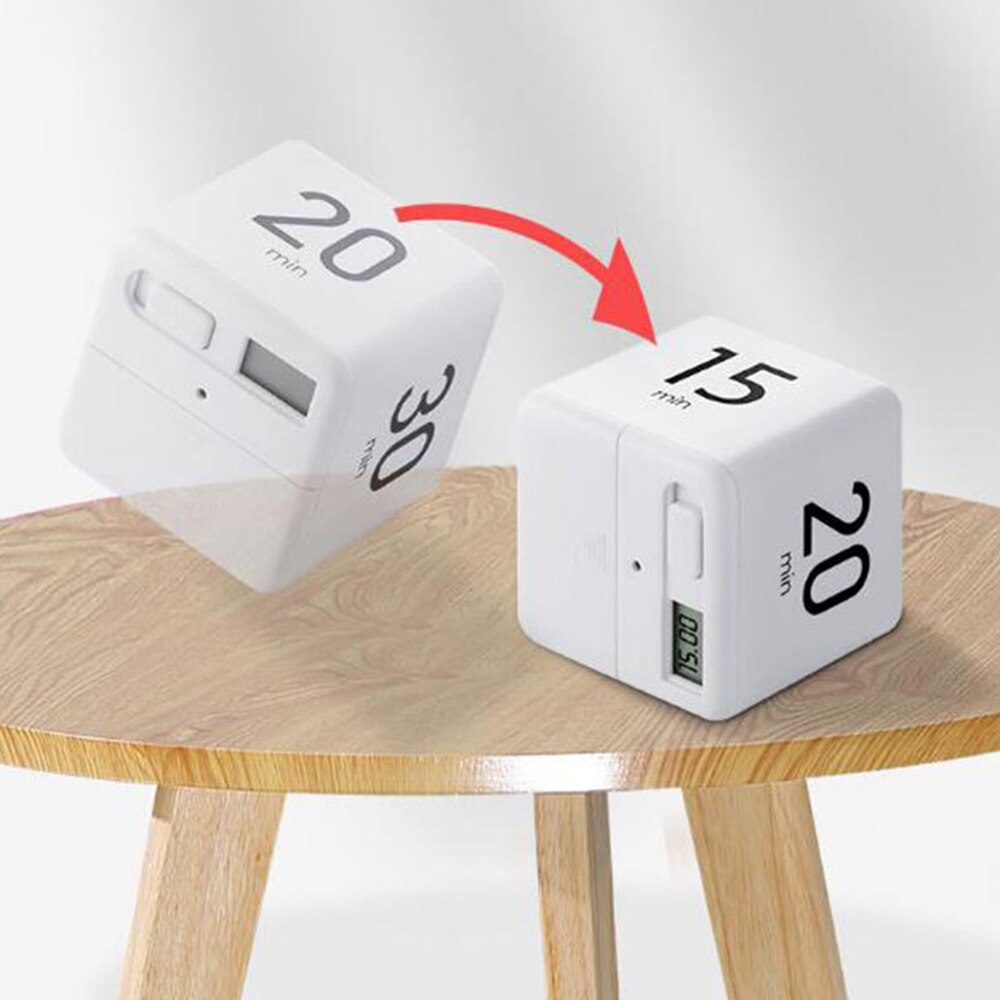 Kitchen Cube Timer Minutes Multifunctional Time Management Children's Timer Exercise Timer Stylish Mini Timer 1-60 Minutes