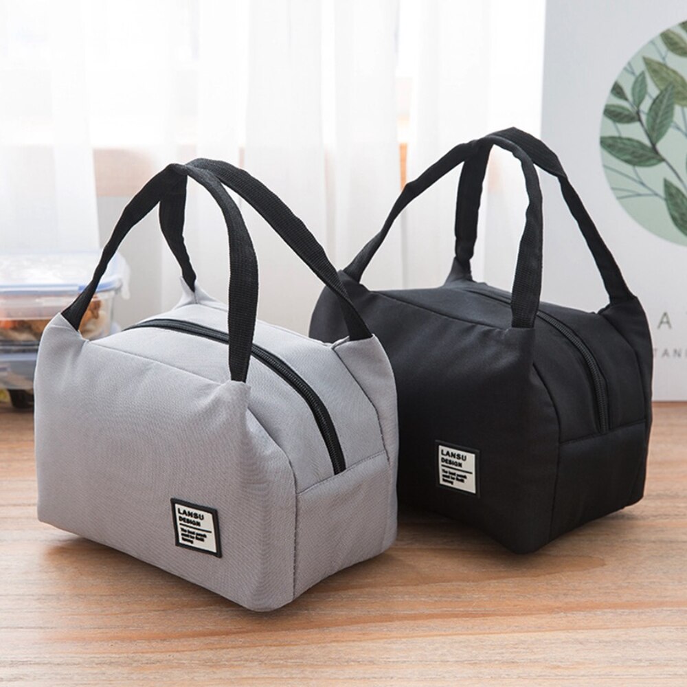 Bolsa de almuerzo reutilizable recipiente aislante para almuerzo bolso de mano para mujeres o trabajo Picnic canotaje playa pesca trabajo