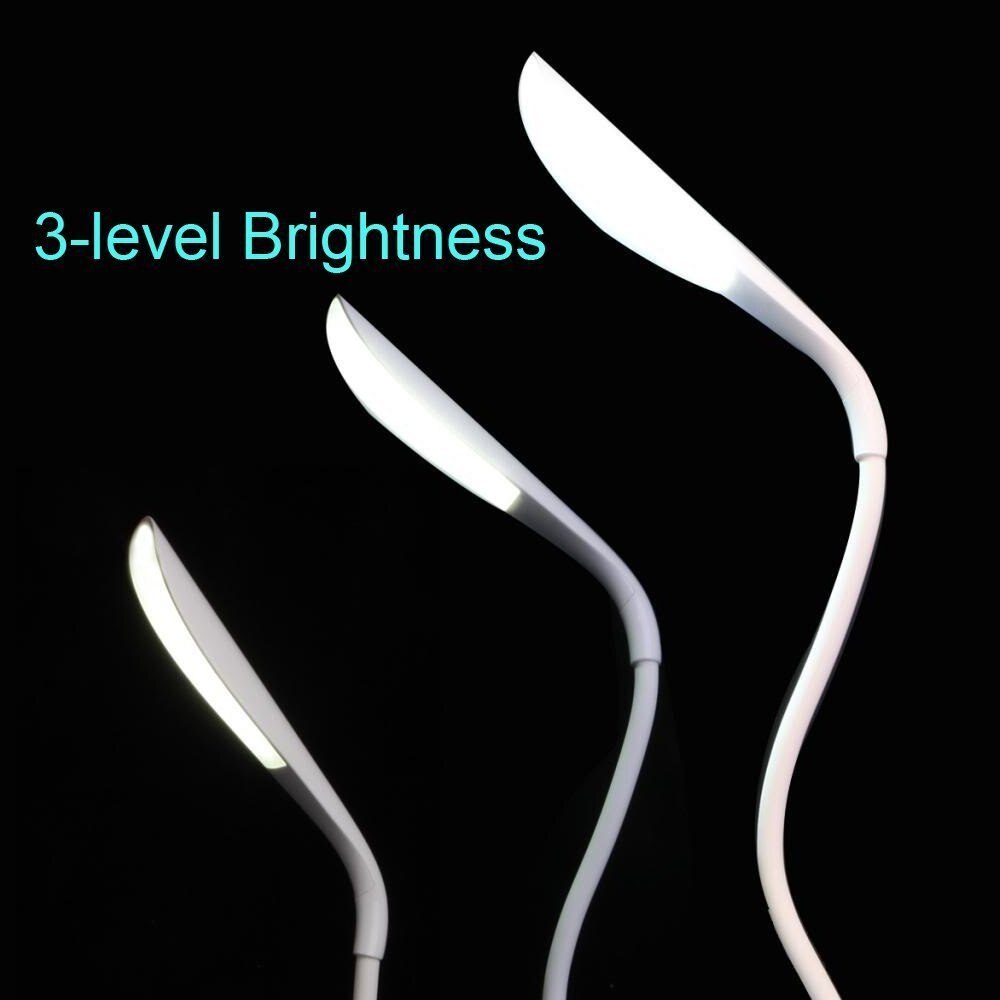2 in 1 3 Niveau Dimbare Clover LED Lezen Studie Bureaulamp Flexibele Oogbescherming Verlichting Nachtlampje Oplaadbare Tafellamp