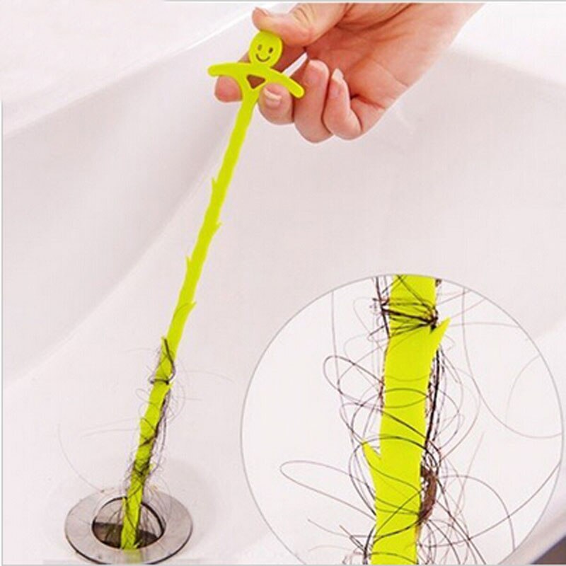 51Cm Keuken Badkamer Wastafel Pijp Haak Drain Cleaner Pijplijn Haar Reiniging Verwijdering Douche Toilet Riool Klomp Longline Plastic Haak