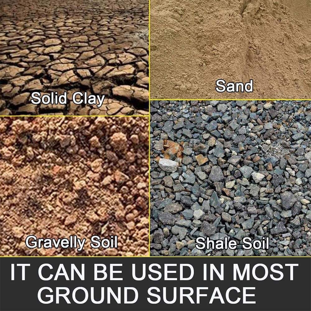 Grondboor, boor voor het planten van zaden, tuinhekken, bloemenbakken, tuingereedschap