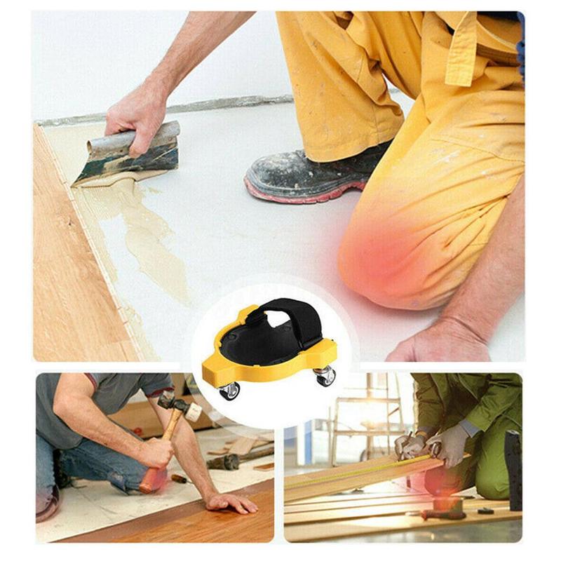 1pcs Knee Pad Rolling Wheels-Multifunctional Sliding Labor-Saving Wheel Kneeling Pad Adjustable Gliding Knee Wheeled Rolling