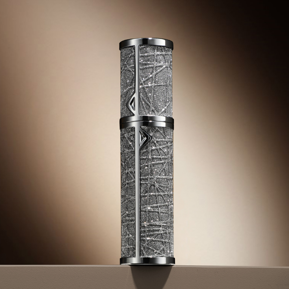 Atomizador de Perfume de cuero de 5ml, contenedores de cosméticos líquidos portátiles, Mini botellas rellenables de Perfume para viaje, pulverizador vacío: Caqui oscuro