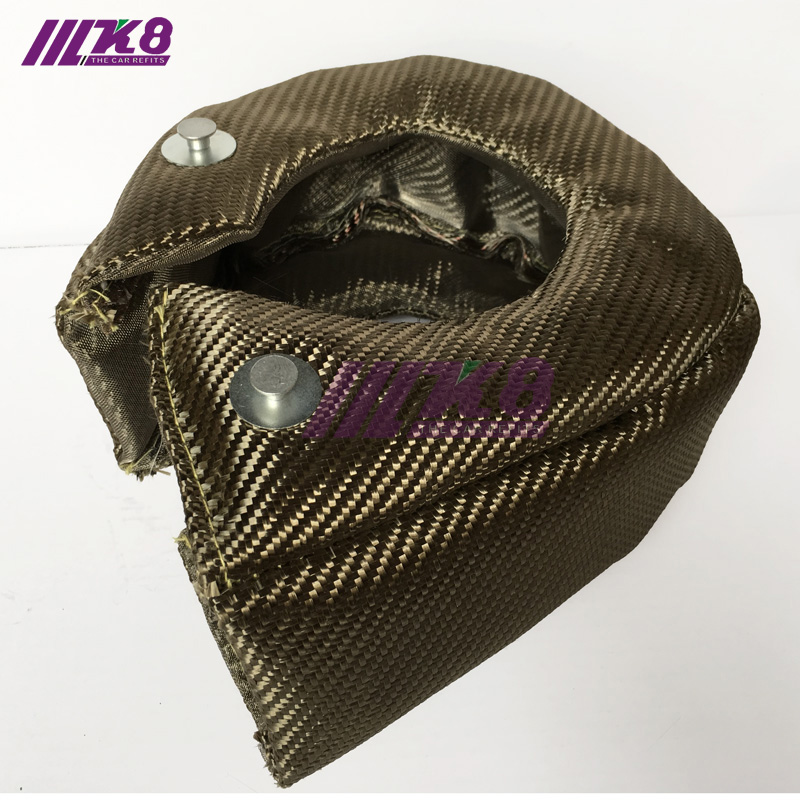 Lava Fiber Turbo Blanket Engine Heat Shield Barrier Titanium Turbocharger Cover+10M Manifold Exhaust Wrap FOR T3 /T4/T6
