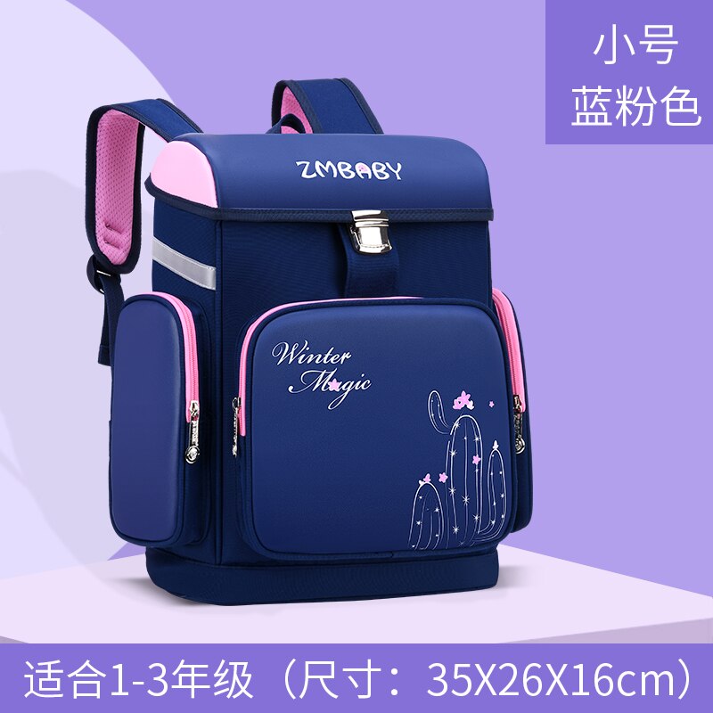 Wodoodporne torby szkolne dla dzieci chłopcy dziewczęta ortopedyczne plecaki szkolne dla dzieci tornistry torby dla dzieci tornister mochila escolar: mały niebieski