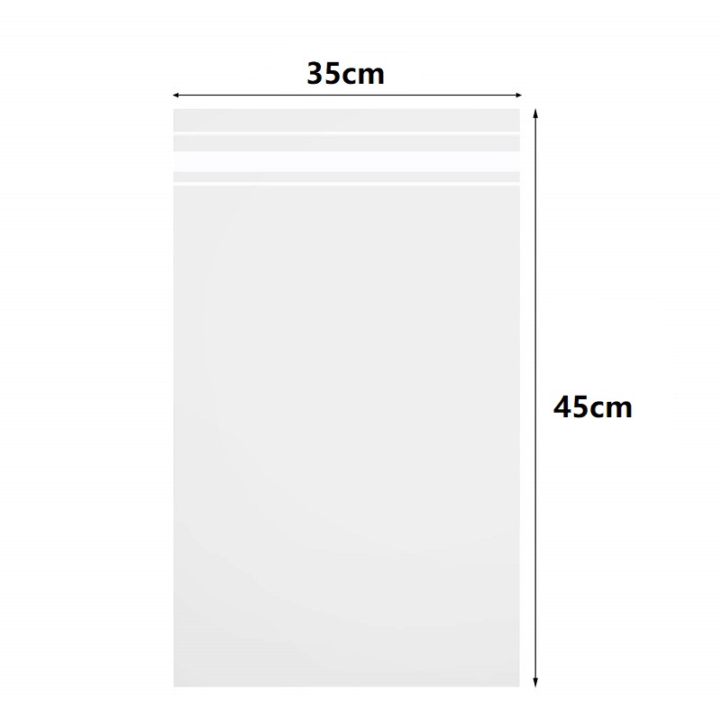 100Pcs/Pack Crystal Clear Resealable Polypropylene Poly Bags for Packaging, Clothing &amp; T Shirts Opp Self Adhesive Plastic Bag: Thickness 0.08mm / E