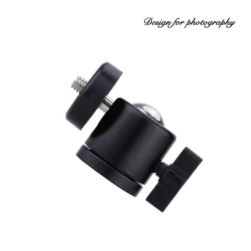 1/4 adaptateur de montage hotboot 360 degrés pivotant en aluminium trépied rotule pour DSLR/support de lumière Camrea rotule